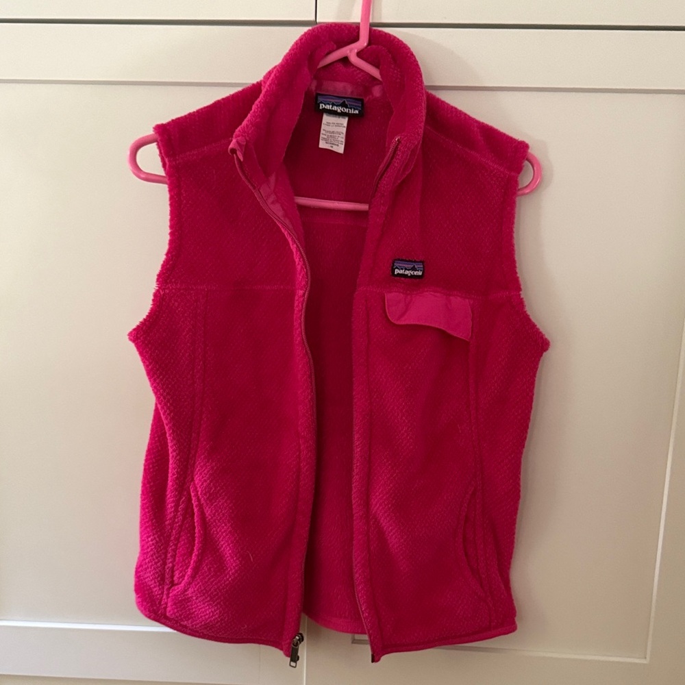 Patagonia Vibrant Pink Fleece Vest